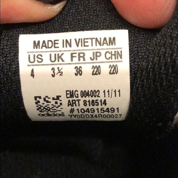 Adidas white and silver traxion cleats size 4 - Picture 6 of 6